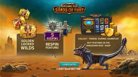 Kingdoms Rise: Sands of Fury Online Casino Slot Game.